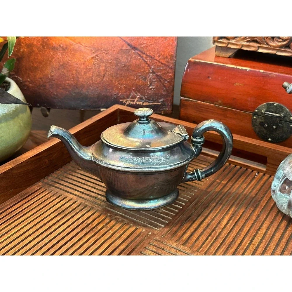Vintage San Francisco Silver Coated Teapot Rare M Co Antique